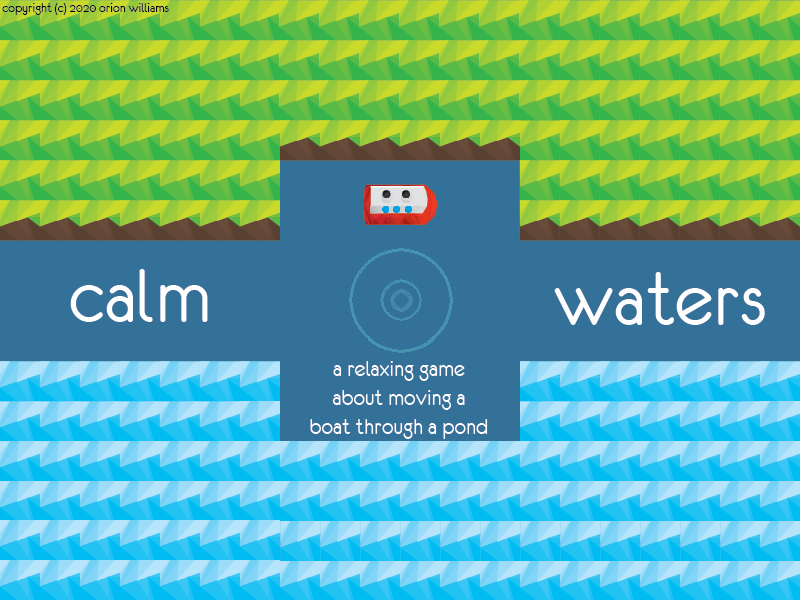 Thumbnail for Calm Waters - a relaxing game about moving a boat through a pond